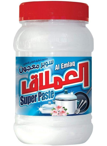 al emlaq, burnt food, cool dry, dishwashing paste, dishwashing paste 750g, dry place, every day, needs key, note keep, paste 750g, pots pans, super dishwashing, super dishwashing paste, two 750g, white net