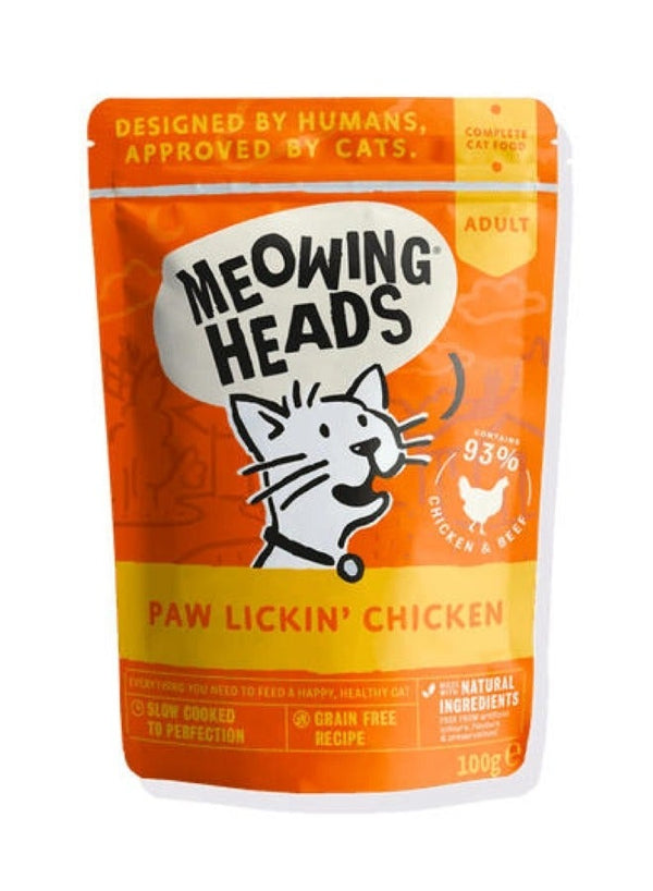 MEOWING HEADS Paw Lickin' Chicken Wet Food 100g