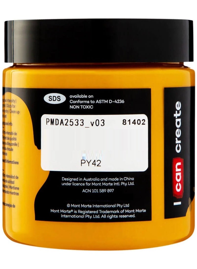 Mont Marte Dimension Acrylic 250ML Yellow Ochre