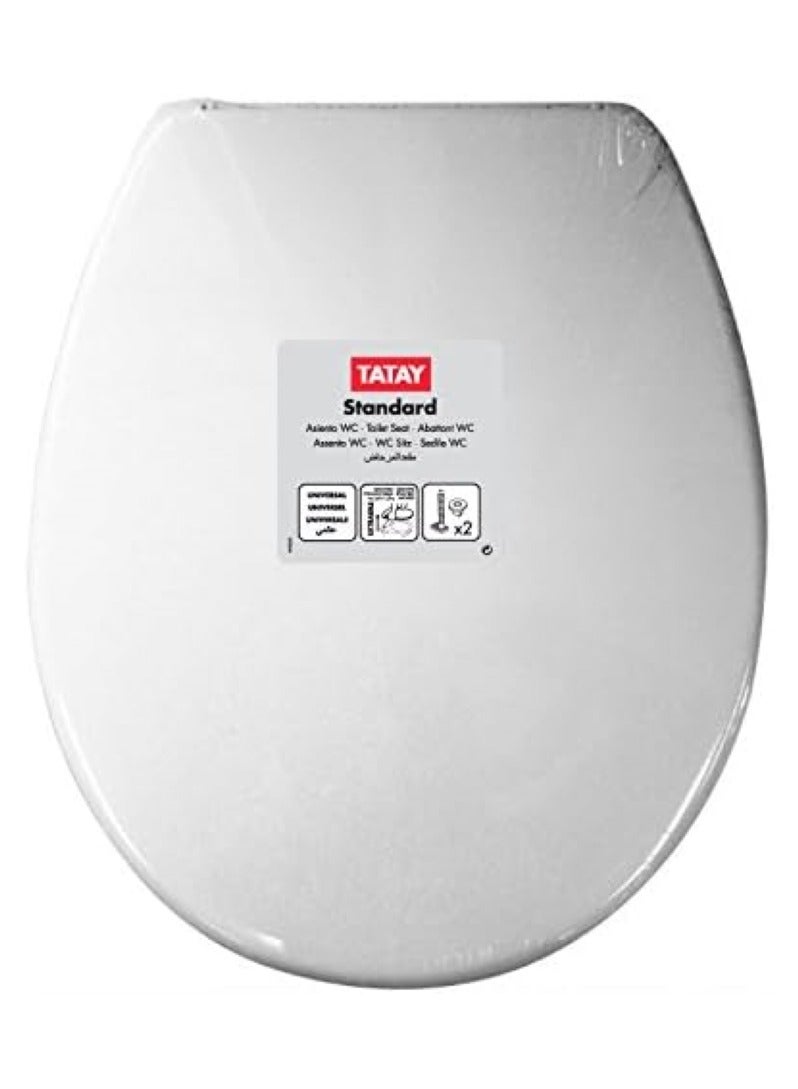 TATAY Standard Universal Toilet Seat Cover White