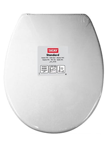 TATAY Standard Universal Toilet Seat Cover White