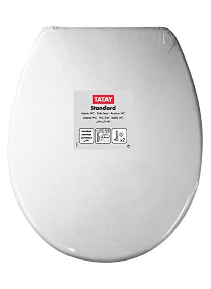 TATAY Standard Universal Toilet Seat Cover White
