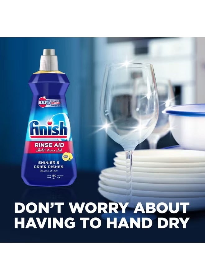 Finish Powerball Rinse Aid Lemon Fragrance 400 ML
