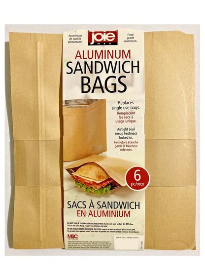 Joie Aluminum Sandwich Bags 6 Pcs Pack