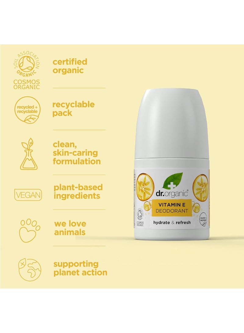 Dr.Organic Vitamin E Deodorant Roll-On 50 ML