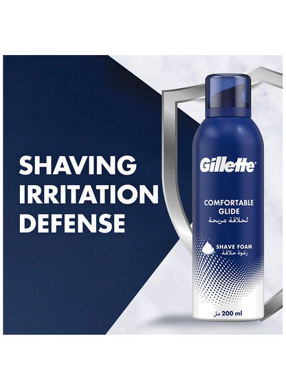 Gillette Comfortable Glide Shaving Foam 200 ML