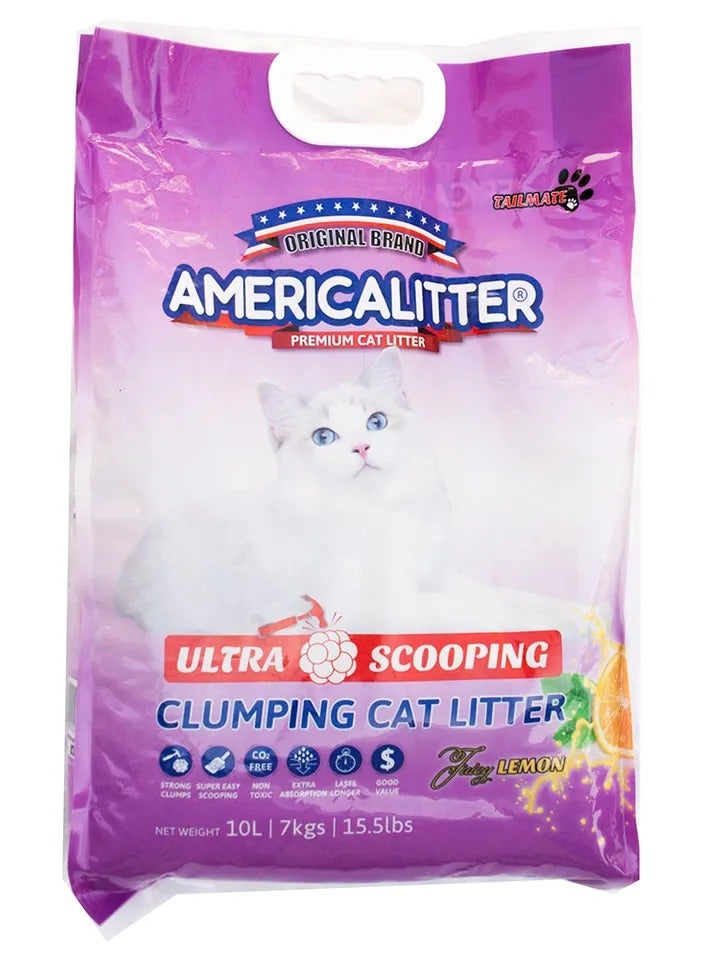 AMERICALITTER Cat Litter Ultra Scooping Lemon 10 L