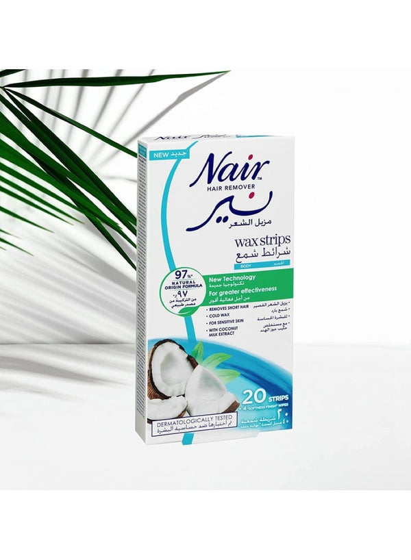 Nair Body Wax Strips With Coconut Milk Extracts