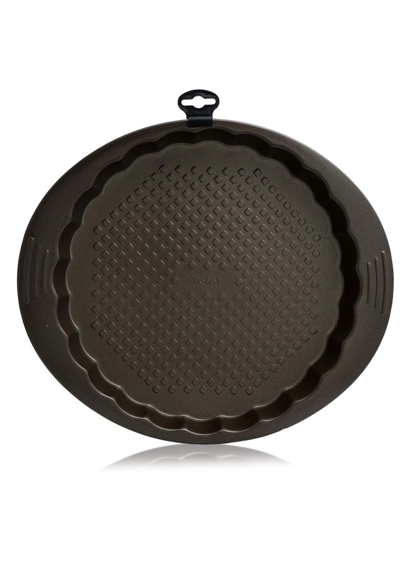 Tefal Easy Grip Tart Tin 27cm - Dark Grey