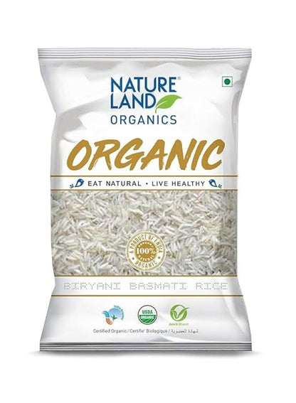 Organic Biryani Basmati Rice 1 Kg - NATURE LAND ORGANICS