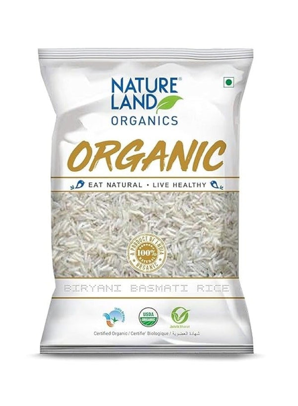 Organic Biryani Basmati Rice 1 Kg - NATURE LAND ORGANICS