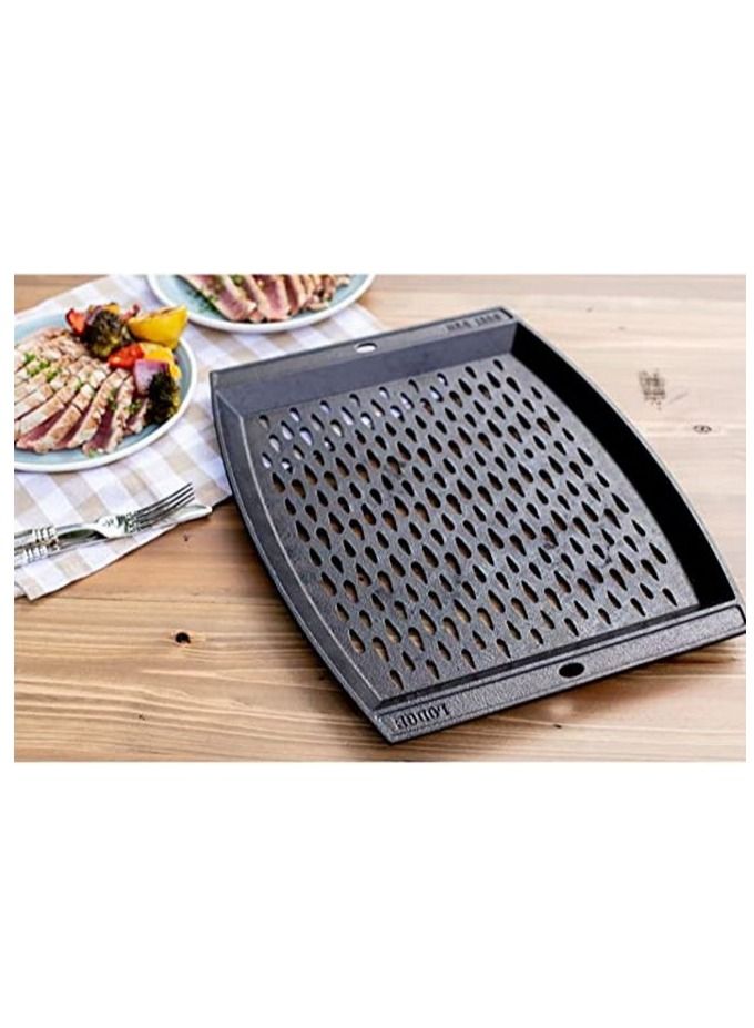 Lodge Cast Iron Grill Topper 15x12 inch