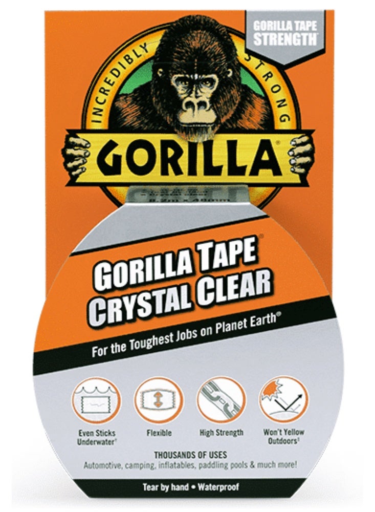 Gorilla Crystal Clear Tape 1.88 Inch x 27 Feet