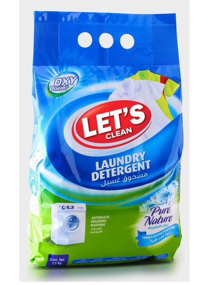 LET'S CLEAN Detergent Powder 1.5 Kg