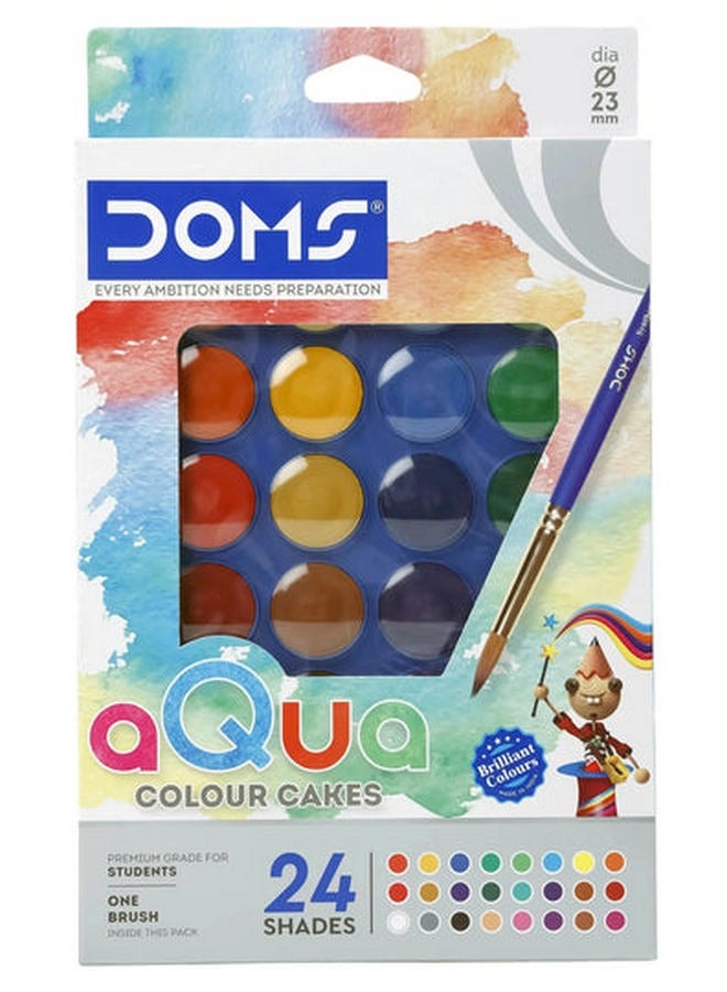 DOMS Non-Toxic 24 Shades Water Colour Cakes