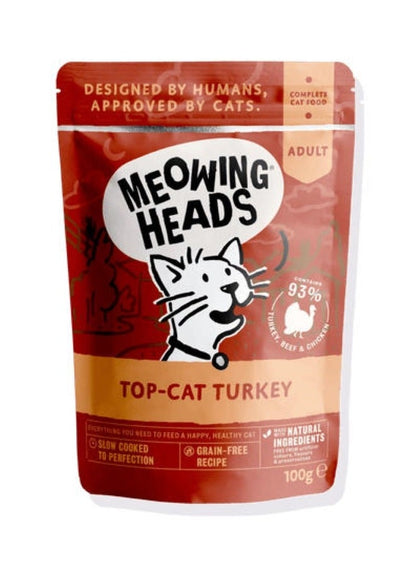 Meowing Heads Top Cat Turkey Wet Food