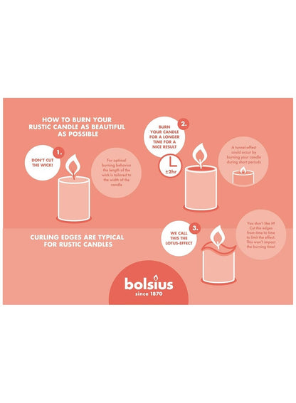Gold Shimmer Pillar Candle - BOLSIUS