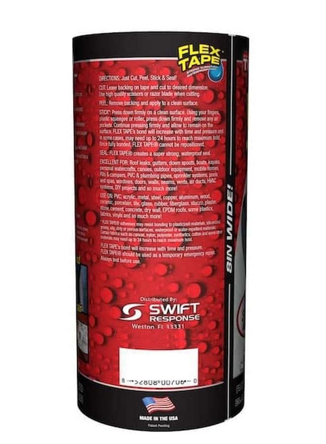 FLEX TAPE Strong Waterproof Tape 20.3x12.7 cm, Black