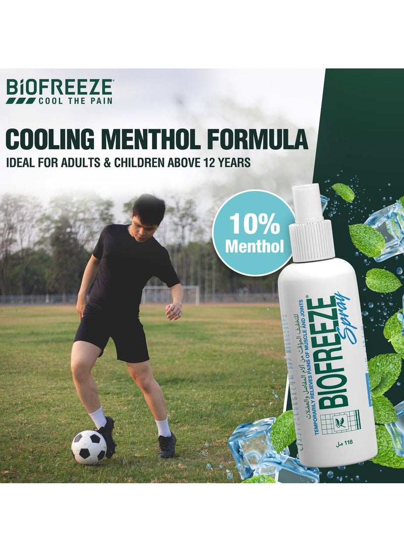 Biofreeze Pain Relief Spray 118 ML - Biofreeze