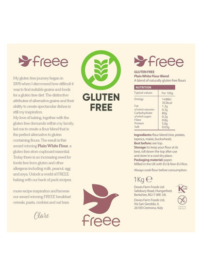 Gluten Free Plain White Flour 1 Kg Doves Farm