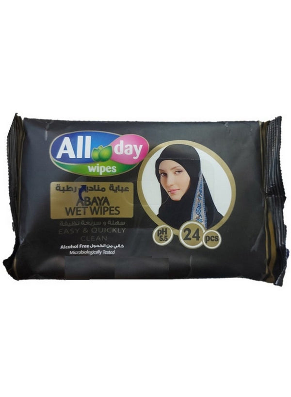 Abaya Cleaning Wipes 24 Pieces Pack - All Day Wipes
