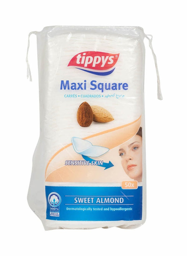 Tippys Maxi Square Almond Pads 50 Pcs Pack