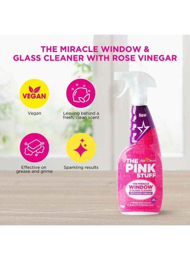 Stardrops Miracle Window Cleaner with Rose Vinegar 750 ML