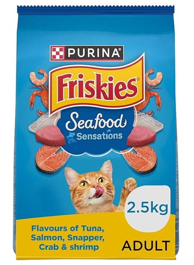 Friskies Seafood Sensations Dry Cat Food 2.5 Kg