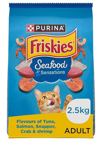 Friskies Seafood Sensations Dry Cat Food 2.5 Kg