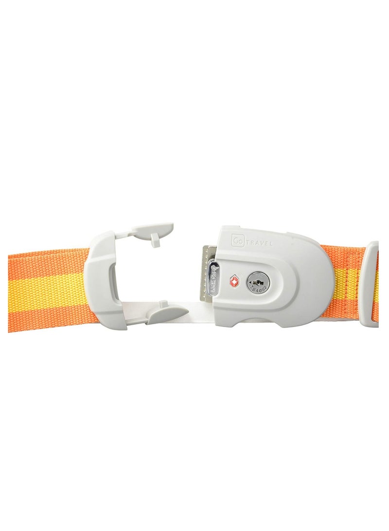 Go TRAVEL Lock Strap Orange Blue - Premium Luggage Security