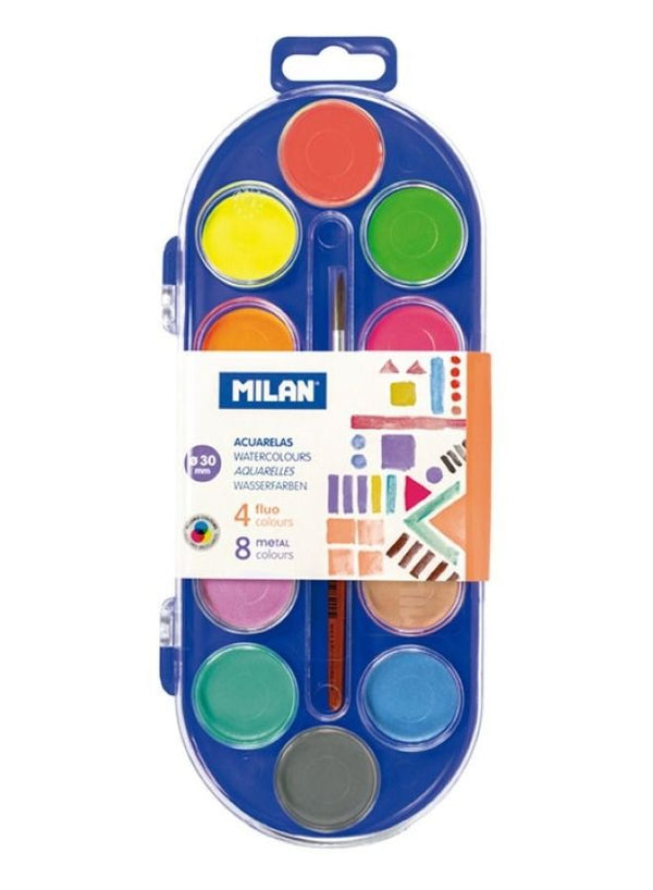 MILAN Watercolour Tablets with Brush