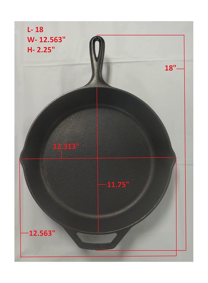 Lodge 12 Inch Cast Iron Skillet - Premium Cookware