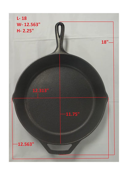 Lodge 12 Inch Cast Iron Skillet - Premium Cookware