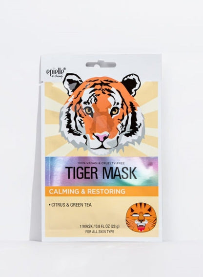 Epielle Tiger Character Mask for Calming & Restoring