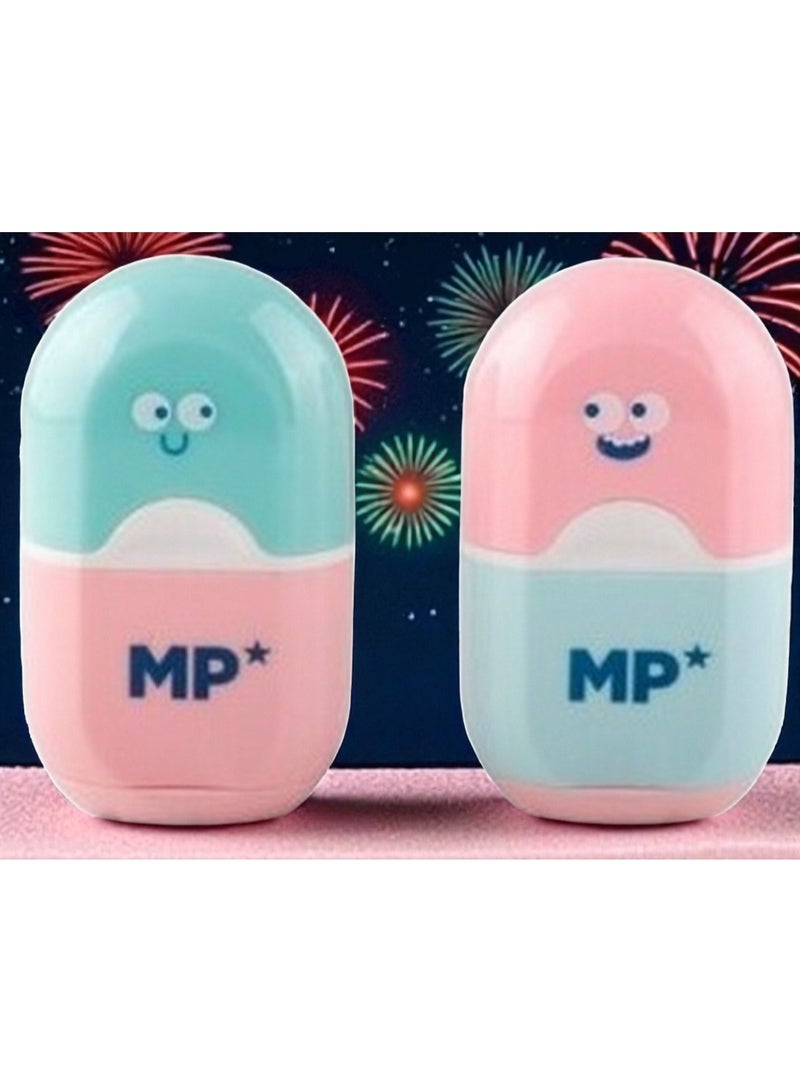 MP Eraser with Pencil Sharpener - Assorted Designs