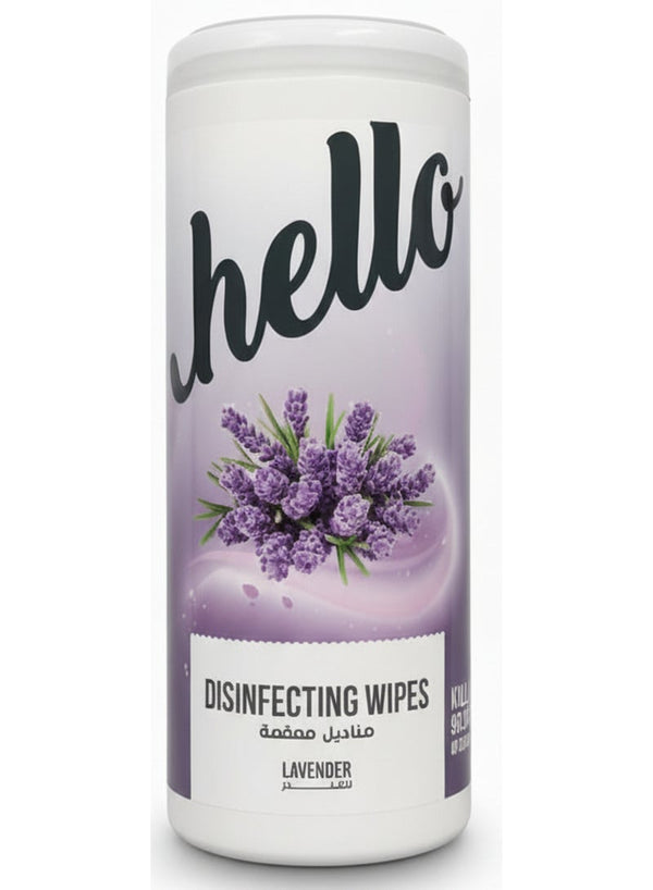 Hello Lavender Disinfecting Wipes - 50 Count
