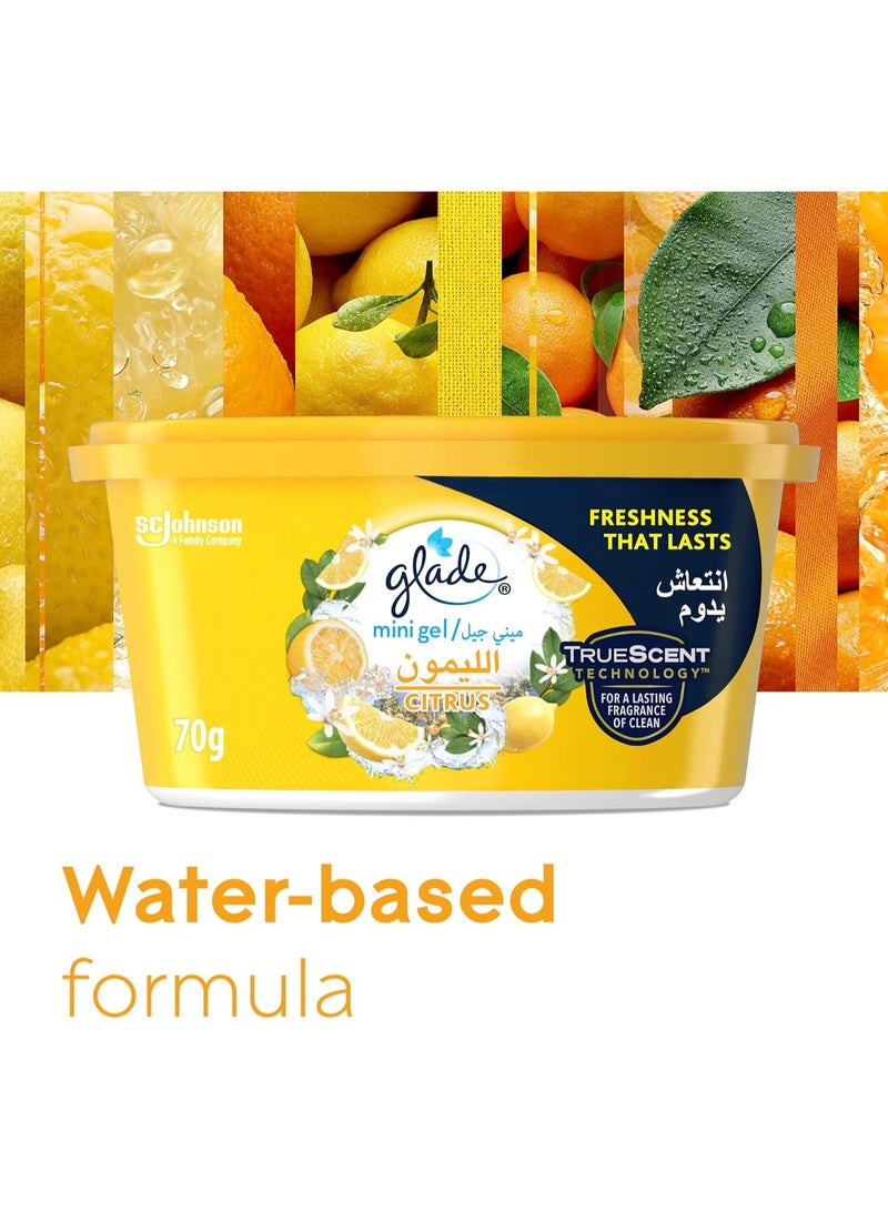 Glade Citrus Mini Gel Air Freshener 70G