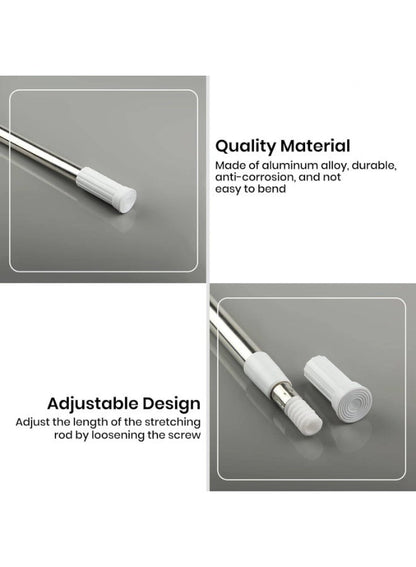 SIROCCO Telescopic Shower Curtain Rod - 140 x 260 CM