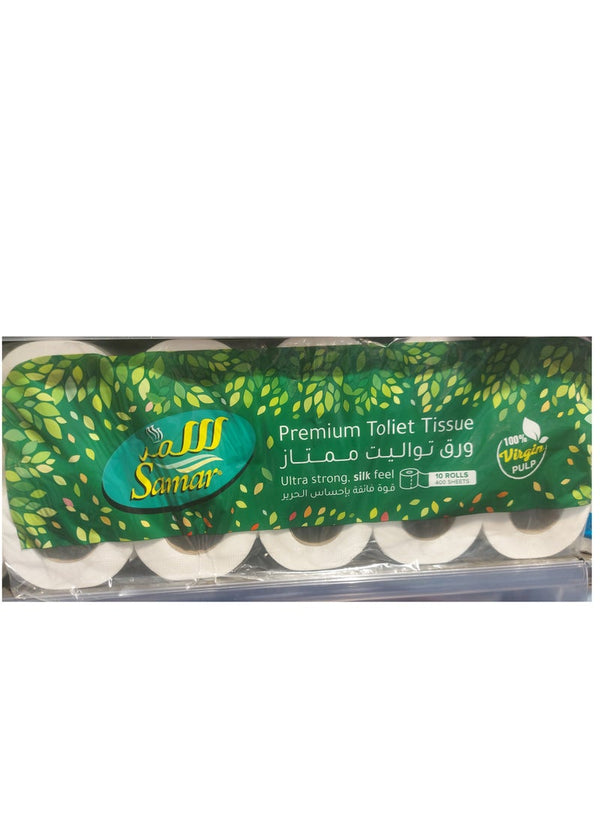 Samar Toilet Roll 2 Ply 400 Sheets 10 Rolls
