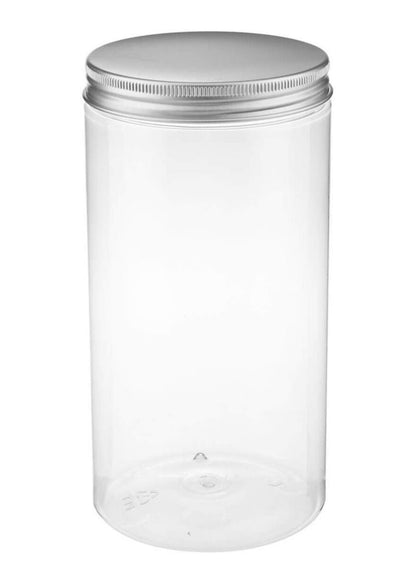 Hotpack Cookie Jar with Silver Lid 1000 ML - Set of 4