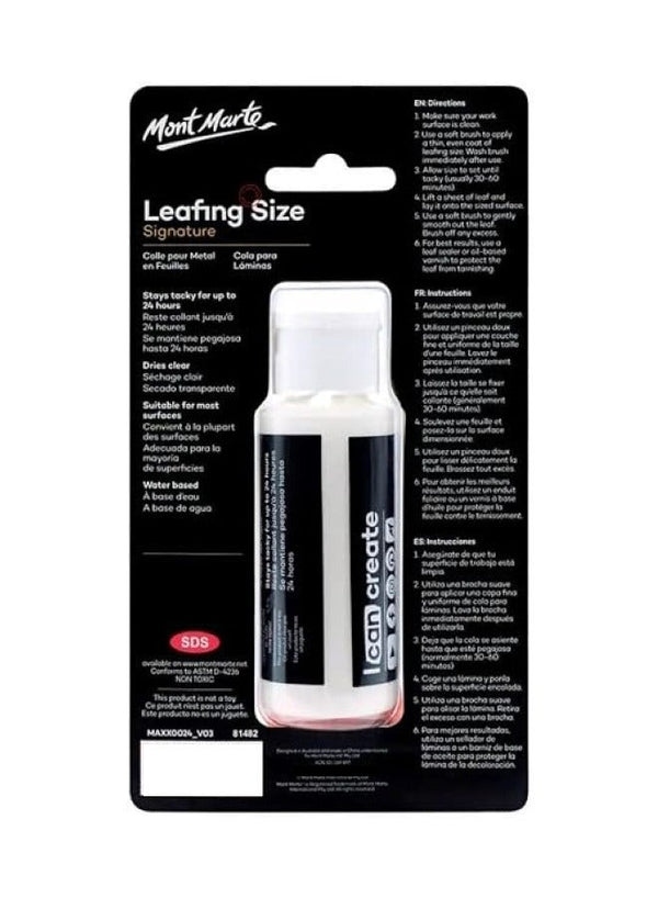 Mont Marte Leafing Size Gilding Adhesive 60 ML
