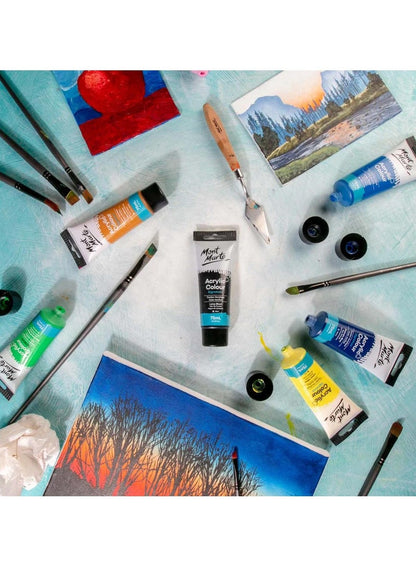 Mont Marte Acrylic Paint Tube 75ML Lamp Black
