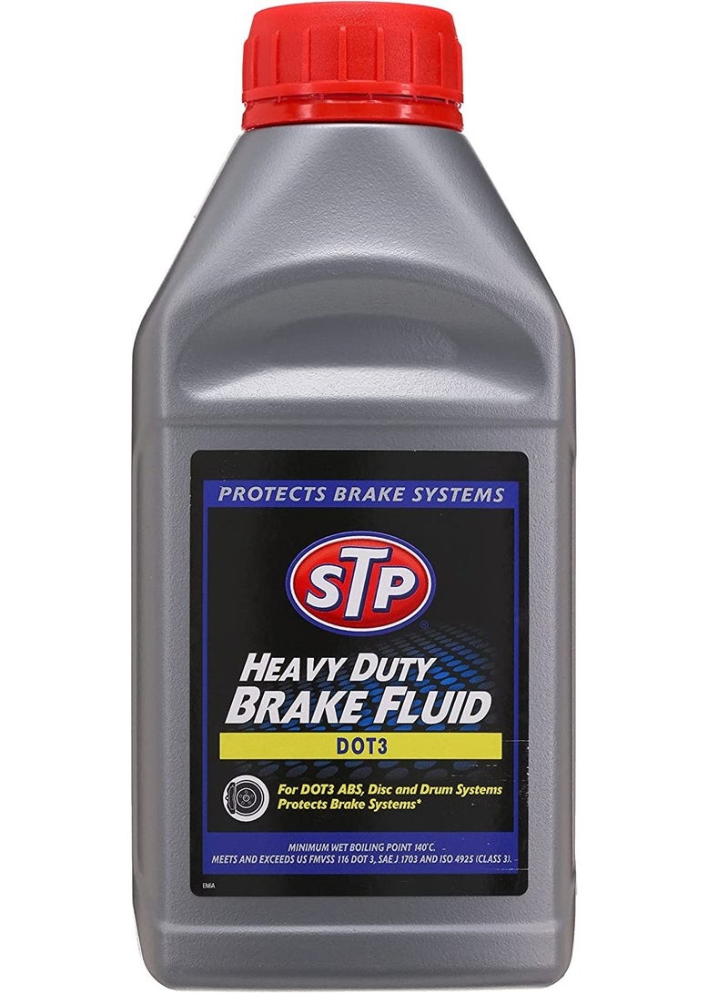 STP Dot 3 Brake Fluid 500 ML - Premium Performance