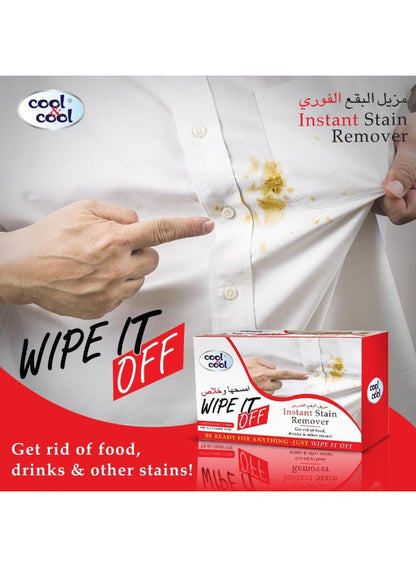 cool & cool, cool dry, cotton, get home, home car, ink dirt, instant stain, instant stain remover, multi-purpose, remover wipes, stain removal, stain remover, stain remover wipes, wet wipes