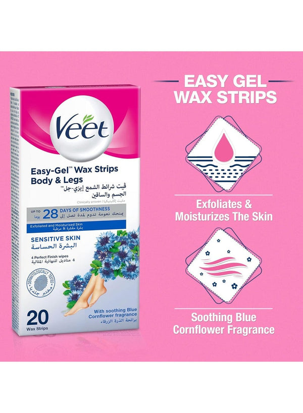 Veet Easy Gel Wax Strips for Sensitive Skin