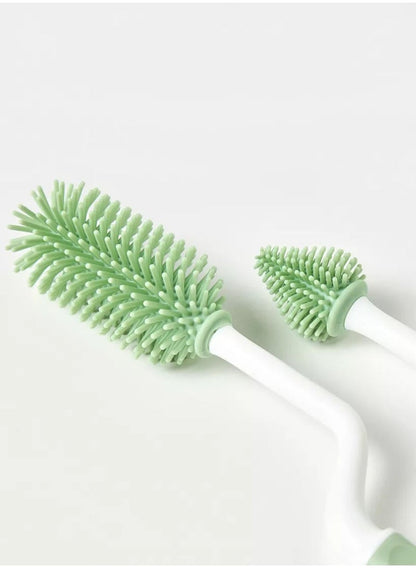 JUNIORS Silicone Bottle and Nipple Brush Set