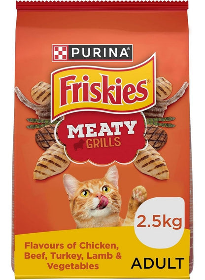 Purina Friskies Meaty Grills Dry Cat Food 2.5 Kg