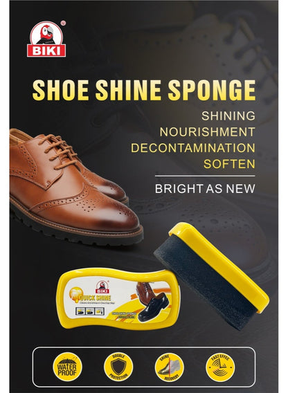 Biki Shoe Shine Sponge - Clean & Shine Easily