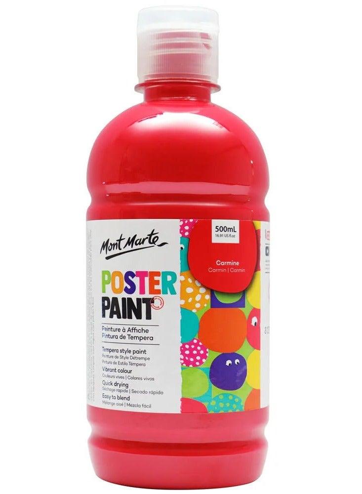 Mont Marte Poster Paint 500 ML Carmine
