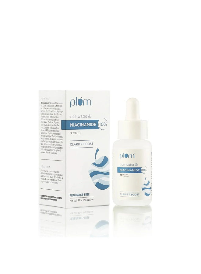boost fragrance-free, clarity boost, clarity boost fragrance-free, list aqua, niacinamide serum, niacinamide serum clarity, oily dry, plum, plum rice, rice water, serum clarity, serum clarity boost, skin tone, skin type, skin types